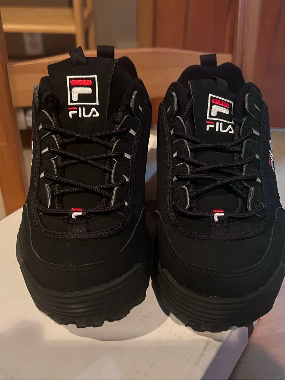 Fila Black Chunky Disruptor II Sneakers HARD TO FIND. FREE SHIPPING